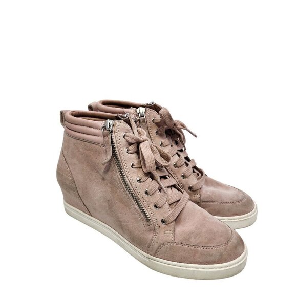 Linea Paolo Niya Hidden Wedge Sneaker Blush Pink Shoes Women's Size 7.5 - Picture 13 of 13